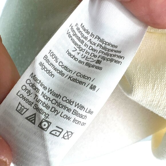 J.Crew Long Sleeve Polo Shirt in Colorblock Green Ivory Cream Size XS - Picture 8 of 9